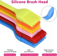 Pinceau à pâtisserie en silicone, pinceau de cuisine pour la cuisson, la pâtisserie, l'huile, le barbecue, résistant à la chaleur, doux et durable, parfait pour la cuisson au barbecue