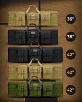 CVLIFE Sac long tactique vert à double étui souple de 42 pouces pour la chasse