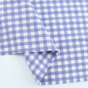 Mềm Áo Sơ Mi Sợi Nhuộm Chambray Bông/Polyester Bông/TC Sọc Sọc Dệt Kiểm Tra Vải Cho Nhà Dệt Cổ - Product Image 2