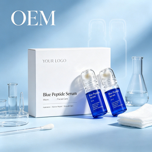 Custom Scent OEM Blue Peptide Facial Smear Serum Visibly Soften Aging Skin Texture Small Batch Custom Production - Product Image 5