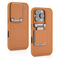 Nouvelle coque de protection pour iPhone 17 Pro, 16 Pro Max, 15 Plus avec objectif et support rabattable, compatible iPhone 14, 13, 12, 11