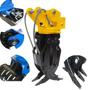 New Japanese Mechanical Wood Grapple Loader Excavator With Rotating Wood GrappleRAPPLING TRACTOR