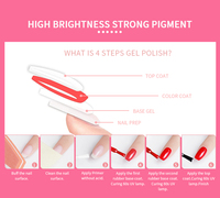 OEM vente en gros de vernis à ongles gel de couleur classique Uv/Led de 15ml pour la conception d'art des ongles kit de vernis à ongles gel soak off doux est