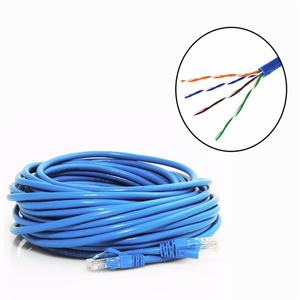 Kabel Patch berpelindung Cat5e Slim RJ45 kabel jaringan Cat5 Utp kabel Patch kabel Jumper untuk kantor/rumah 0.5m-50m Massal panjang kustom - Product Image 1
