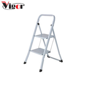 Modieuze Multifunctionele Metallic Roze Opvouwbare 2 Step <span class=keywords><strong>Ladder</strong></span> Met Leuningen - Product Image 2