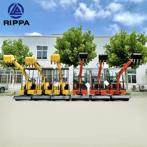 Rippa R327挖掘机迷你挖沟机新型履带挖掘机牵引式挖掘机橡胶履带小型装袋机