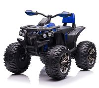 Quad électrique 12V7AH pour enfants, en plastique, avec pneus à crampons, lumières LED, 4 roues, voiture électrique pour enfants de 5 à 7 ans