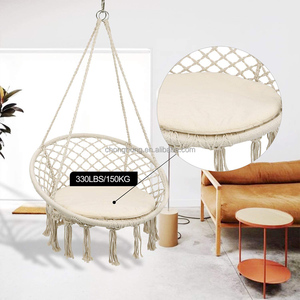<span class=keywords><strong>Hamac</strong></span> suspendu rond en coton pour l'extérieur, jardin, corde en macramé, franges, balançoire de patio, chaise <span class=keywords><strong>hamac</strong></span>, <span class=keywords><strong>hamac</strong></span> pour animaux de compagnie - Product Image 4