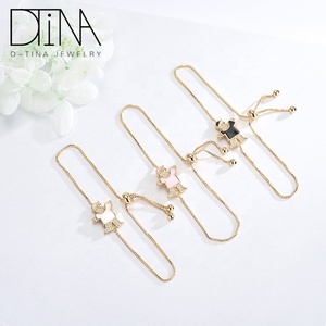 Bracelet ajustable en or 18 carats pour petite fille, modèle tendance - Product Image 6