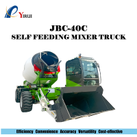 Camion malaxeur à béton autochargeur automatique haute efficacité 6000L JBC-40C, mobile, portable, certifié CE ISO, stable, rapide et sûr