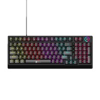 Clavier mécanique rotatif multifonction à 98 touches, éclairage RVB mixte, clavier filaire pour jeux, interrupteur rouge, succès transfrontalier