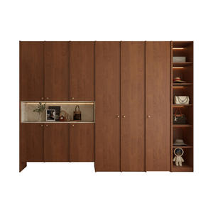 Mueble de entrada de madera de nogal estilo chino moderno, zapatero y mueble de almacenamiento para la sala de estar del hogar. - Product Image 5