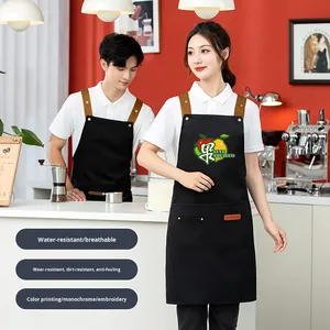 Tùy chỉnh in vải BIB Tạp dề không thấm nước và oilproof nhà bếp quảng cáo Quà Tặng bảo hộ lao động chống bụi bẩn cho đám cưới - Product Image 1