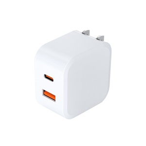 Pse/ETL/FCC/CE/RoHS chứng nhận pd20w gan sạc cổng kép với QC + PD 3.0 nhanh chóng sạc Power Adapter cho iPhone iPad - Product Image 1