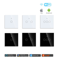 Touchmi Smarte Schalter-Steckdose Thermostat WLAN Zigbee Alexa Google Home Sprachsteuerung Glaspanel CE RoHS Schneller Versand