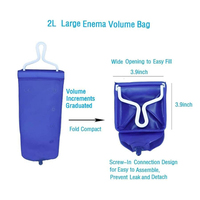 Kit de Lavement Nettoyant de 2000 ml pour Voyage, Pliable et Pratique, Meilleures Ventes en Gros