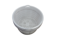 Grande boîte de rangement ronde en plastique 1.72kg PP matériel panier de pastèque pour nourriture vêtements jouets articles secs