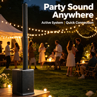 Système de sonorisation PRX ONE MUSES-ONE, enceinte colonne active 2 voies, système DSP pour la location de scènes et d'événements