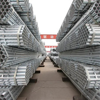 Tuyau rond galvanisé à chaud Q235B, tube en acier revêtu de zinc ASTM A53 SCH40 pour conduites d'eau, de gaz et serres - Vente chaude