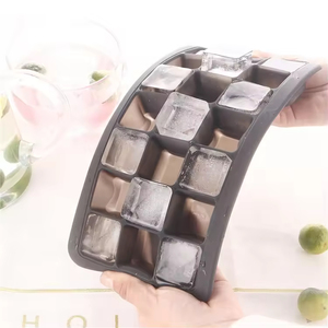 BPA Free 21 Cavity Flexible Lids Eco-Friendly Sustainable Cream Tool <b>Silicone</b> Ice Cube <b>Trays</b> - Product Image 4