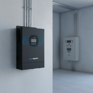 อินเวอร์เตอร์พลังงานแสงอาทิตย์แบบไฮบริด 4KW 24V MPPT คลื่นไซน์บริสุทธิ์ 60Hz |   พลังงานแสงอาทิตย์ + เครื่องกำเนิดไฟฟ้า + แบตเตอรี่ |   ประสิทธิภาพ 94% ซันสวิฟท์ - Product Image 1