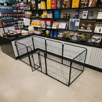Boîte de mise bas pour chien en métal avec plateau amovible Roues verrouillables Boîte de mise bas robuste pour chiot pour chiens de petite race Facile à nettoyer