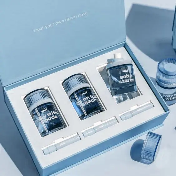 Aanpassen Handgemaakte Geur Ontwerp Lege Parfum Box Geschenkverpakking Parfum Fles En Doos Met Logo