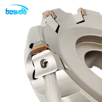 Tête de fraiseuse à face indexable BOSIDE BT50 445 Type 45 degrés avec plaquette SEEN1504 en acier allié au chrome-vanadium 42HRC pour fraisage
