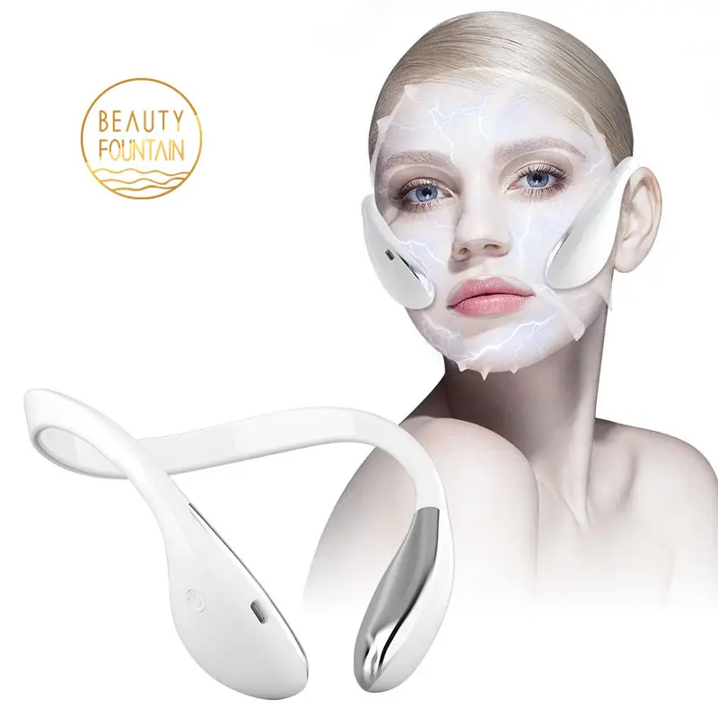 Dispositivo de belleza para el cuidado de la cara, estimulador muscular, estiramiento de la piel Facial, EMS, máquina de masaje de máscara de microcorriente