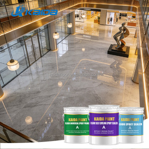 Peinture époxy pour sols de centres commerciaux, pour béton, durable, longue durée de vie, revêtement de sol époxy écologique - Product Image 1