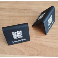 Personnalisez le support de table d'affichage de menu de NFC en acrylique vierge de code QR