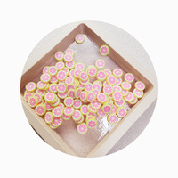 500 G/partij Polymeervruchten Plakjes Klei Citroenhagelslag Plastic Klei Modderdeeltjes Slijm Bedels Groothandel Nail Art Decor 5/10Mm