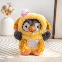 Llavero de Peluche de Pingüino con Vestido de Pana, Moderno y Suave, para Recuerdo