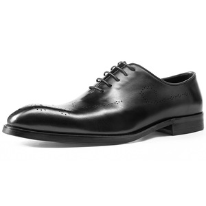 2024 High Quality Handmade Full-Grain Genuine Leather Pointed Breathable Oxford Dress Shoes Rubber Outsole <b>EVA</b> for Men Business - Product Image 2