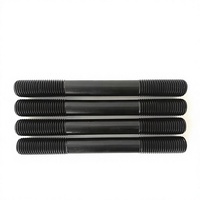 8.8 Grade High Strength Black Zinc Steel Equal Length Double End Threaded Stud Bolt M8-M30