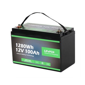 แบตเตอรี่ลิเธียมไอรอนฟอสเฟตแบบโซลิดสเตท 12V 100Ah สำหรับรถยนต์ โคมไฟถนน ระบบกักเก็บพลังงานแสงอาทิตย์ พร้อมอายุการใช้งาน 6000 รอบ - Product Image 1