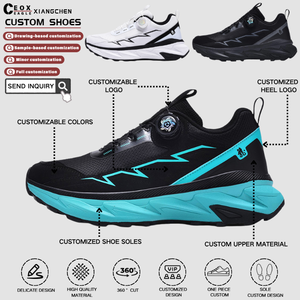 Chaussures de sport pour hommes personnalisées OEM ODM, légères, respirantes, antidérapantes, chaussures de randonnée, chaussures de marche, logo personnalisé, chaussures de course en plein air - Product Image 2
