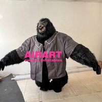 Costume de gorille jeu pour enfants, déguisement d'animal gonflable, personnalisé