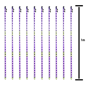 E-top lampu tabung salju <span class=keywords><strong>Led</strong></span> DC 12V, lampu tabung Meteor RGB lanskap panjang 0.5 Meter DC 12V 3D 30 piksel - Product Image 6