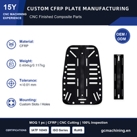 Plaque arrière personnalisée en fibre de carbone, fabriquée selon des dessins et plans, découpe de précision par machine CNC, pour les magasins de plongée, fabricant OEM ODM