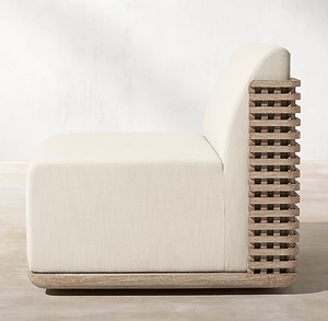 Muebles de Patio para Exteriores, Cojines de Espuma Reticulada, Silla de Teca, Sofás Giratorios - Product Image 3