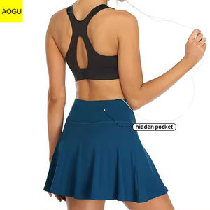 高腰运动高尔夫裙跑步锻炼运动短裤女子网球裙 - Product Image 4