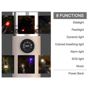 Lampe de camping musicale d'extérieur 8 fonctions avec son, lampe torche portable, batterie 5000 mAh, qualité industrielle DIY - Product Image 5