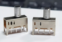 Interrupteur à glissière SS-23D03AT10.0 2P3T 50V 0.3A DPDT à trou traversant avec bouton fileté pour électronique DIY sur carte PCB