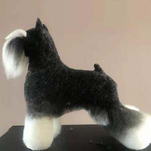 KyrenMed Schnauzer modello di peli di cane per taglio di peli di cane parrucca per la toelettatura canina manichino per la pratica della toelettatura di animali domestici - Product Image 2