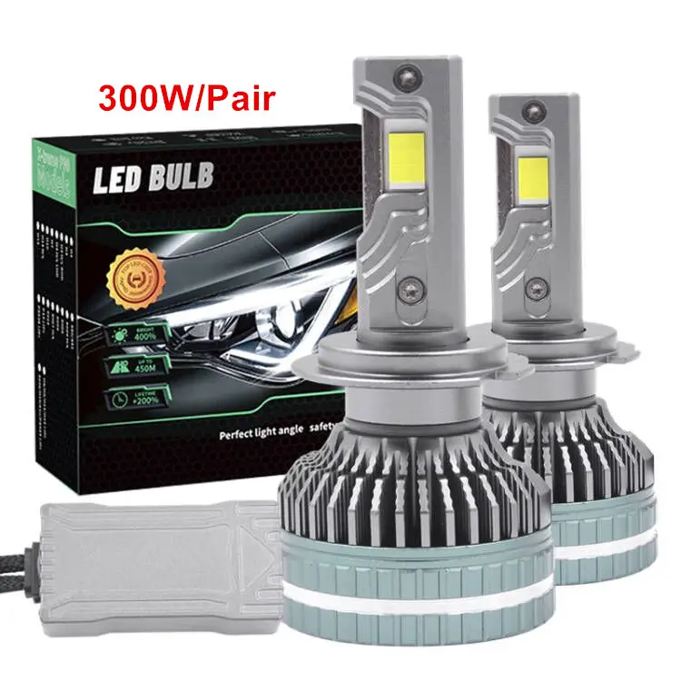 FSYLX F150 H7 300W 28000LM Car LED Headlight Tri Copper H8 H7 H11 9005 9006 9012 H4 Canbus LED Bulbs H7 LED Fog Headlight Lights