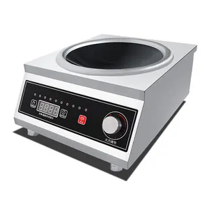 Portable Cooktop With Time Setting 5000W Concave Commercial Induction Stove Single Electric Induction Cooker