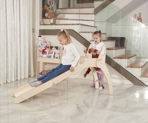 OEM ODM Customized Montessori Large Wooden Folding <b>Slide</b> Classic Toy <b>for</b> <b>Toddlers</b> - Product Image 1