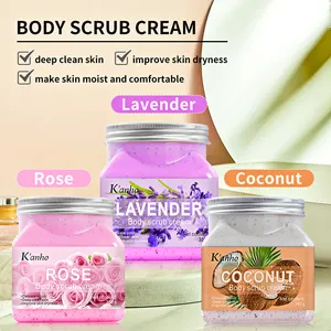 Kanho Aloe Bath Scrub Natural Whitening Sugar Body Scrub Exfoliating Ice Cream Facial Organic Skin Care Fruit Salt Ocean