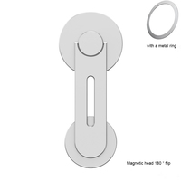 360 °   Support de téléphone métallique rotatif à double axe réglable, magnétique N52, pour écran de navigation d'ordinateur portable ou d'automobile Tesla à énergie nouvelle